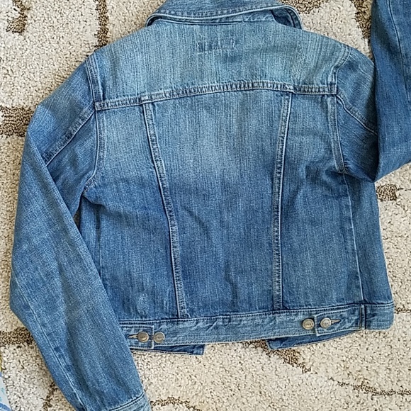 LOFT Super Cute Pleated Denim Jacket - Picture 4 of 5